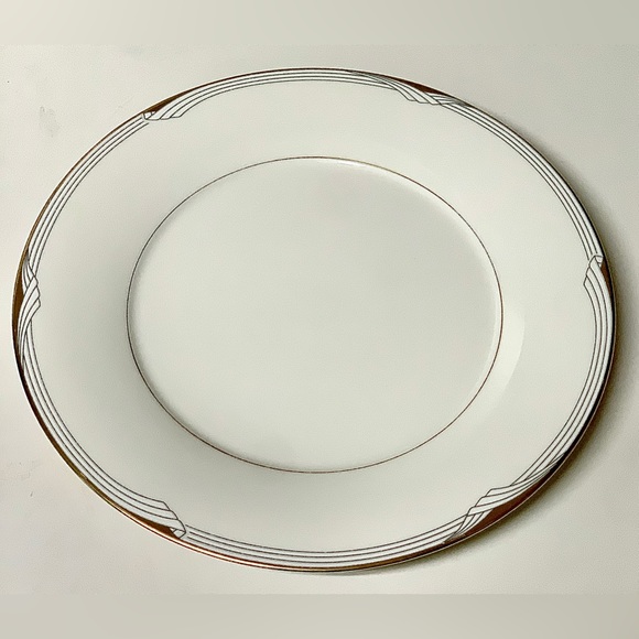 Vintage Discontinued NORITAKE GOLDEN COVE Gold Trim 10.75” Dinner Plate - Picture 9 of 9